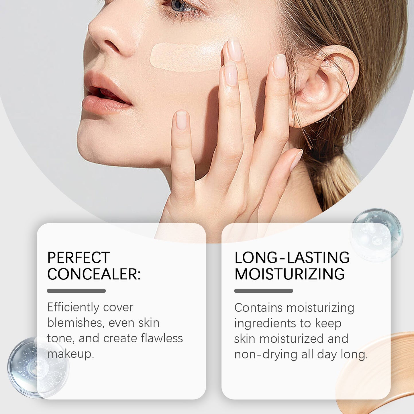 Fond de teint liquide hydratant et correcteur - Éclaircissant naturel