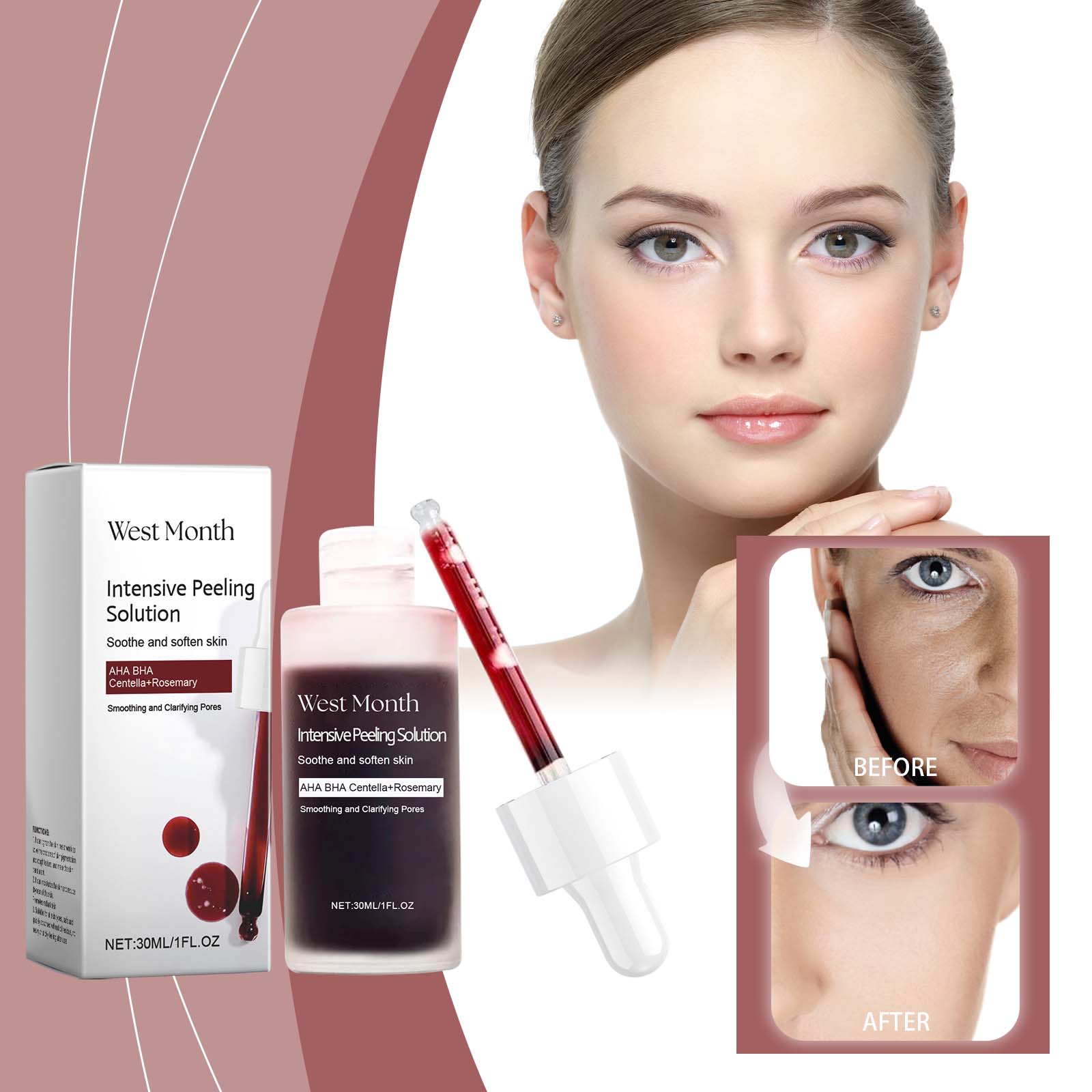 Exfoliating And Brightening Serum, Moisturizing, Cleansing, Hydrating And Brightening Facial - Korvel