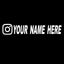 Custom username car stickers personalized Instagram motorcycle vinyl stickers - Korvel