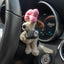 Adorable Adorno de Perro de Peluche para Decoración del Interior del Coche