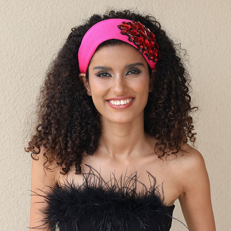 Elegant Solid Color Diamond Inlaid Anti-Slip Headband