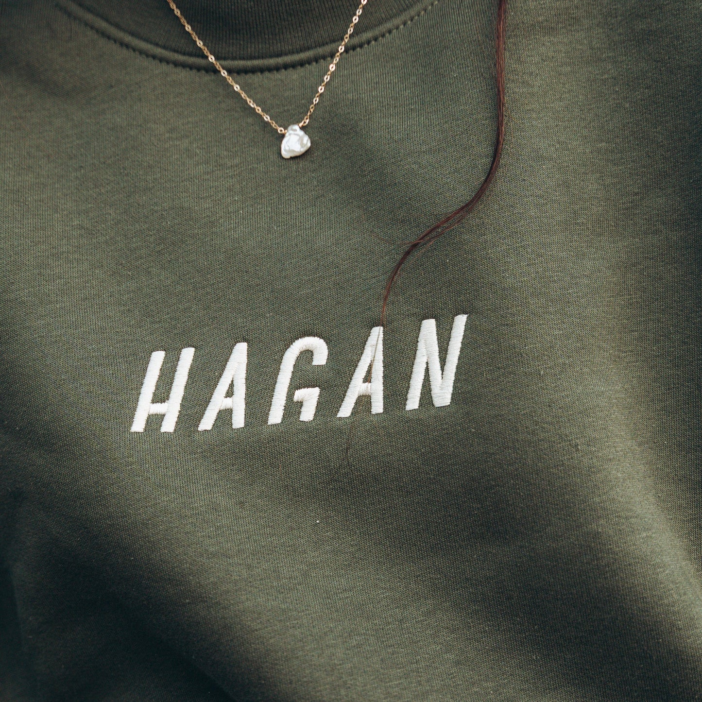 HAGAN Eco-Friendly Embroidered Crew Sweatshirt - Korvel