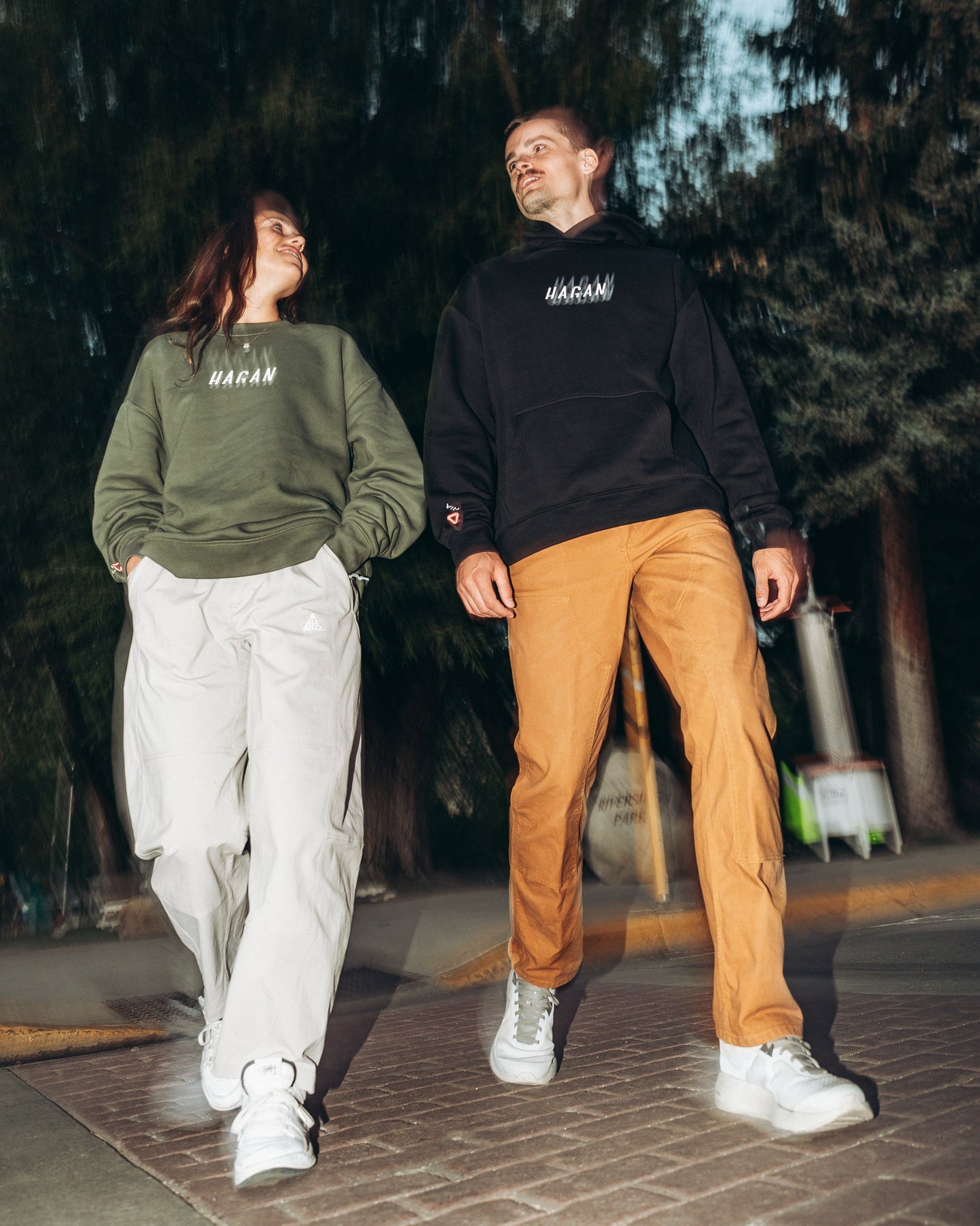 HAGAN Eco-Friendly Embroidered Crew Sweatshirt - Korvel