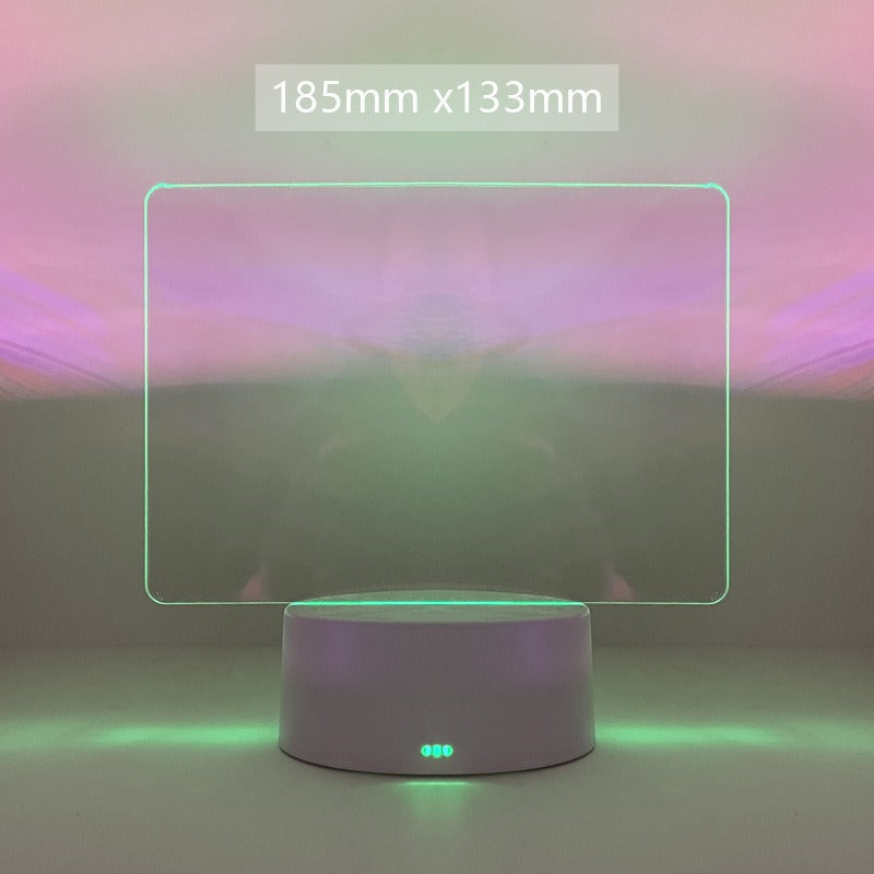 Tablero de Notas Acrílico Luminiscente Transparente para Tu Espacio