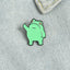 Funny Frog Enamel Pin Custom Cool Animal Brooches Bag Lapel Pin Cartoon Froggy Badge Jewelry Gift for Friends - Korvel