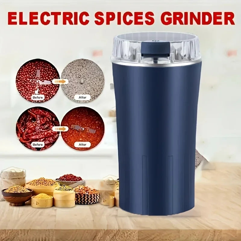 Electric Coffee Bean Grinder Multifunctional with One-Press Control Food Processor Blender for Espresso Nuts Grains Easy Clean - Korvel