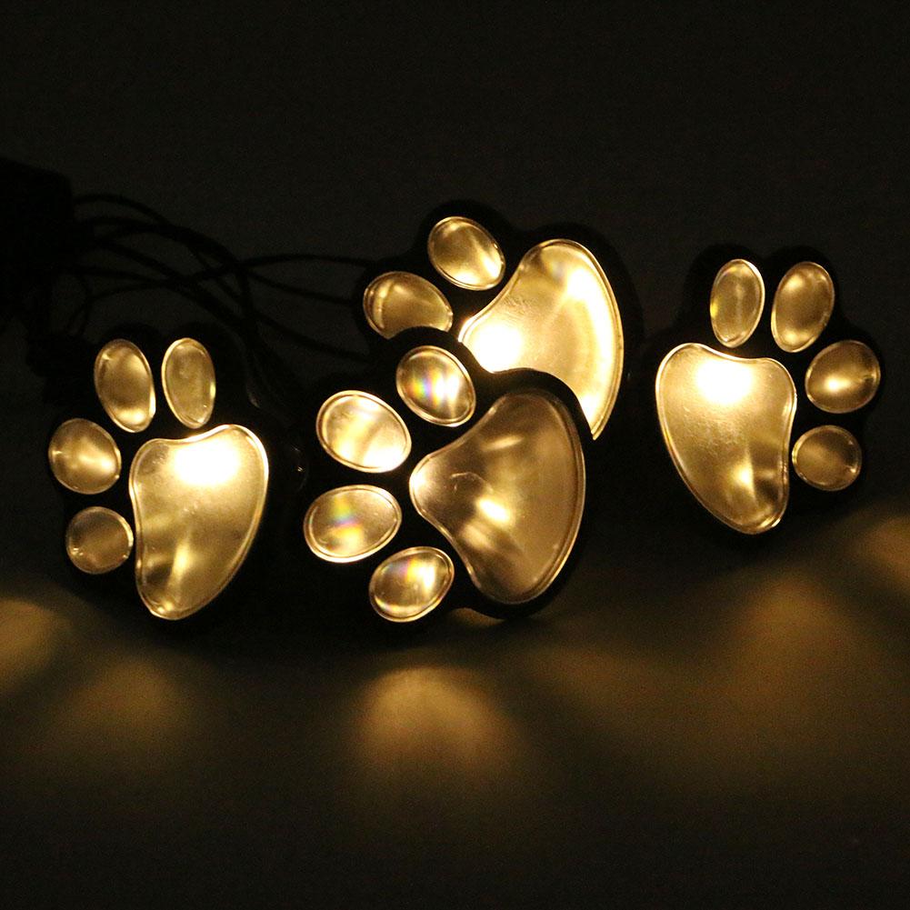 Outdoor 4 LED Solar Animal Paw Light Portable Solar Lamp Light - Korvel