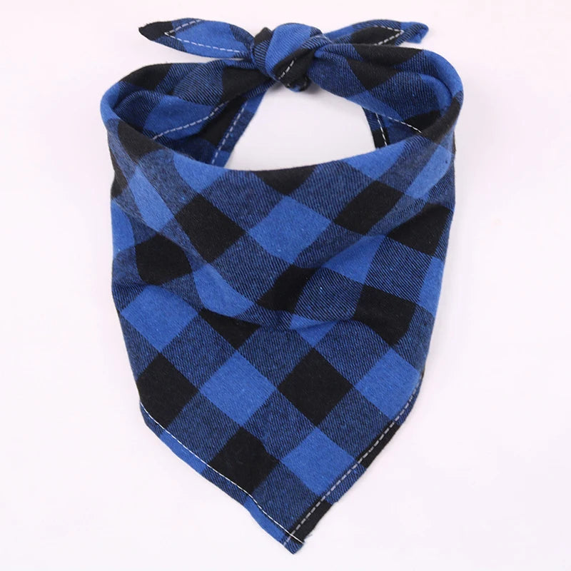 Bandanas de Perro de Cuadro de Algodón Premium - Accesorios Elegantes para Mascotas