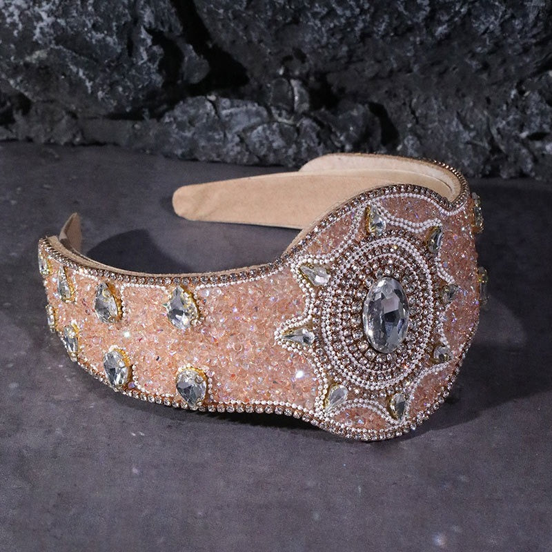 Baroque Palace Style Diamond Hair Hoops for Women