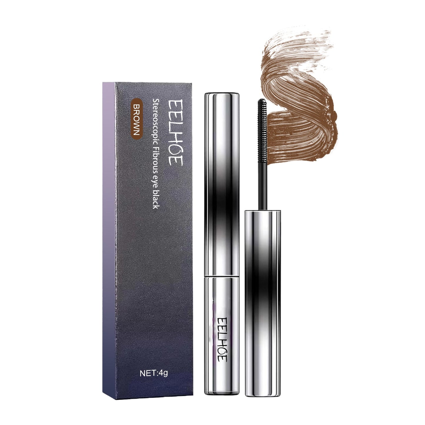 Curl Your Mascara, Eyelashes Black Beautiful Natural Thick Sweat-Proof, Not Smudgy, Not Makeup Off Slim Long - Korvel