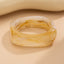 Vintage Irregular Dyeing Bracelet Round Wide Face Acrylic Bracelet for Women - Korvel
