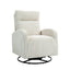 Silla mecedora giratoria tapizada JiaDa en beige