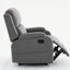Gray PU Leather Recliner Massage Chair with Adjustable Positions