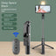 Wholesale Bluetooth Selfie Stick with Fill Light Extended Universal Phone Live Streaming Tripod - Korvel