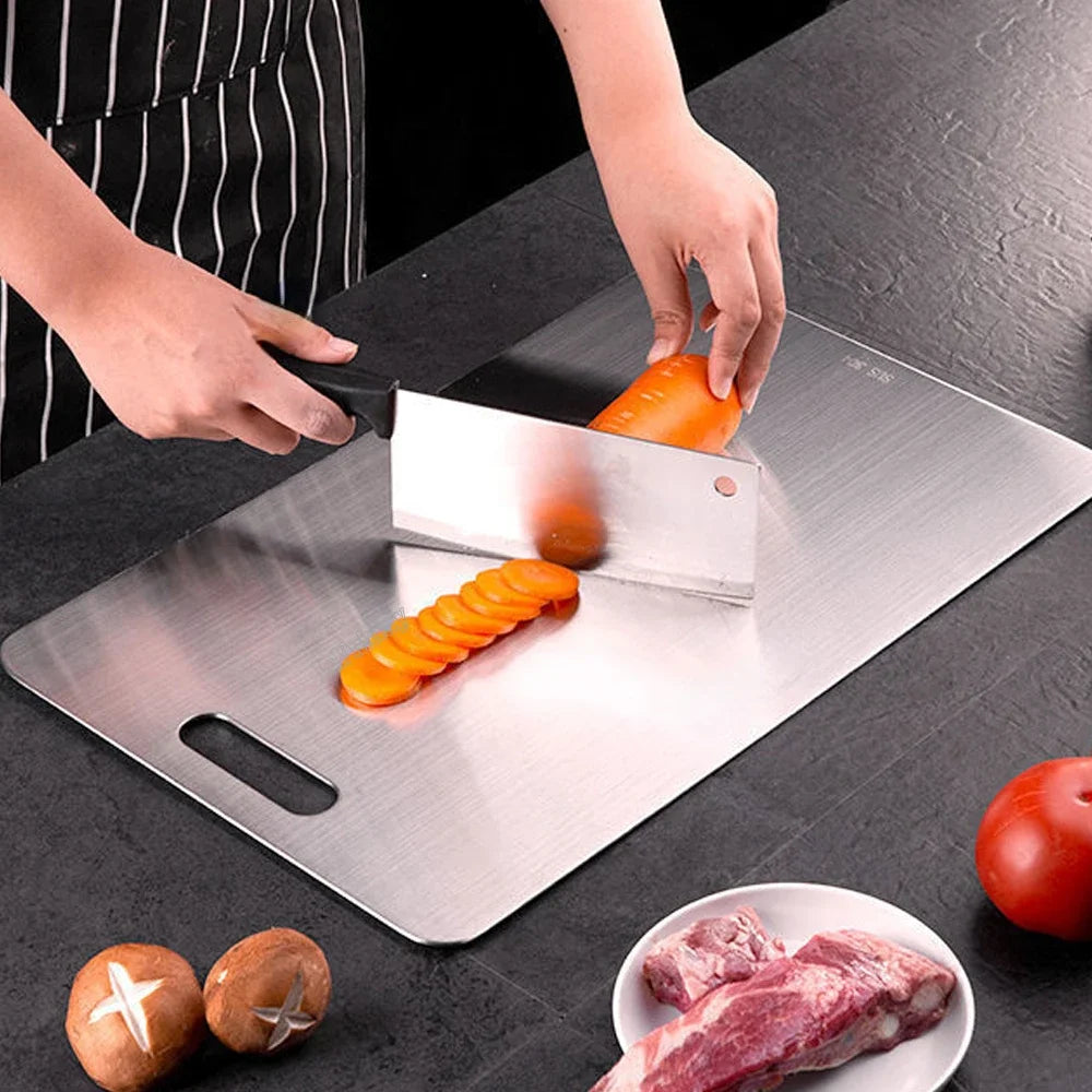 304 Stainless Steel Double-Sided Cutting Board