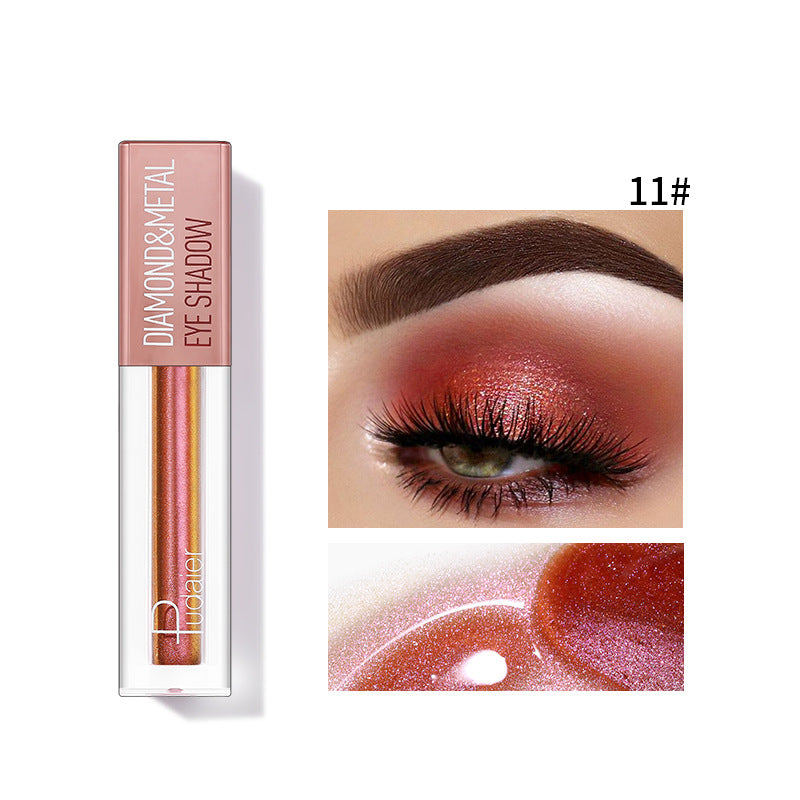 Pudaier Star Diamond Liquid Eye Shadow - Fini Métallique Sirène