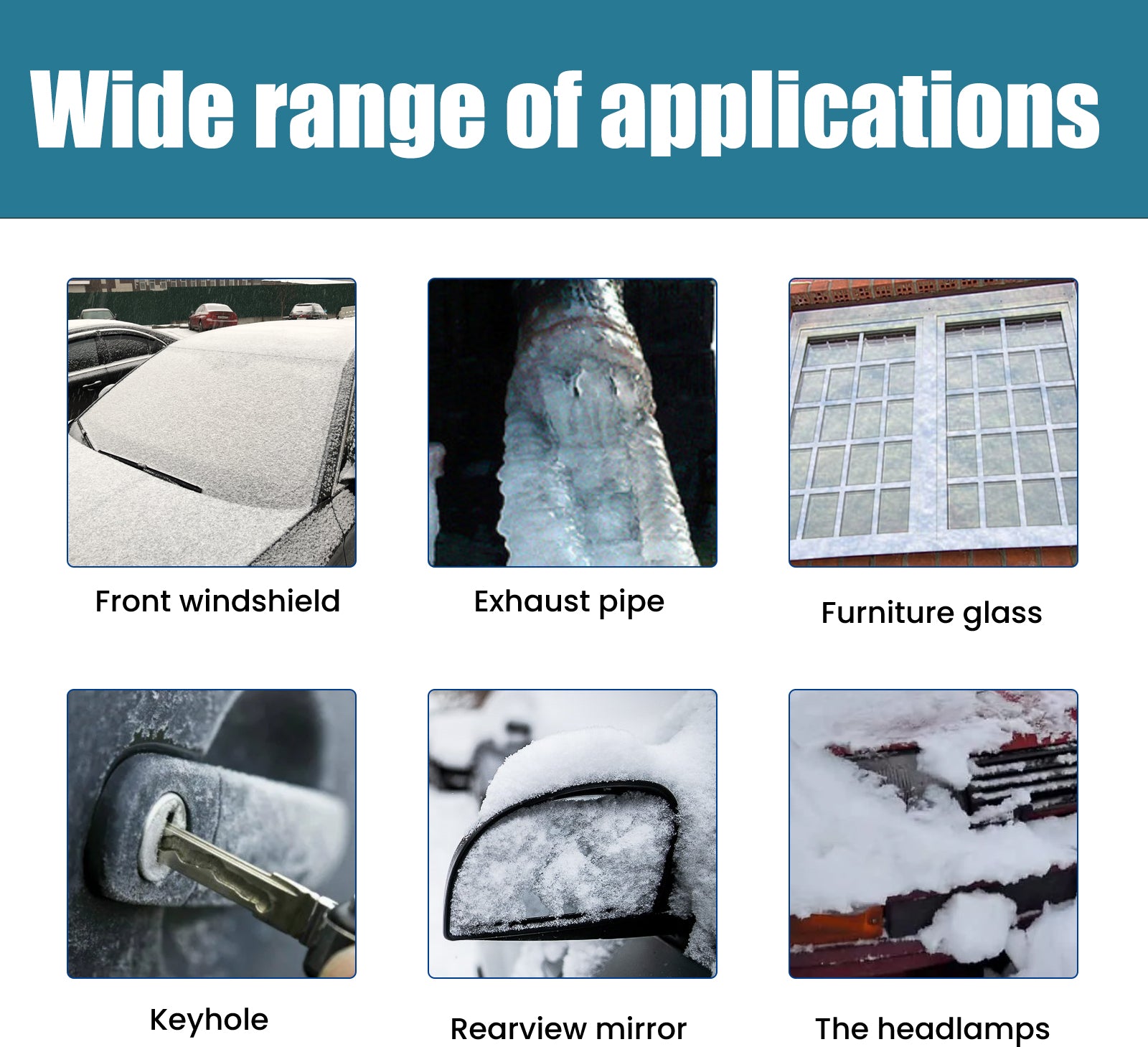 Snow Defrosting Agent, Car Windshield Windows Fast And Powerful Defrosting Defogging Deicing And Snow-melting Cleaning Agent - Korvel