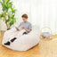 Faux Fur Classic Bean Bag Chair - White