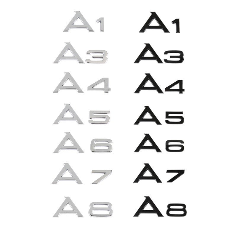 Premium Audi Logo Decals for A3, A4, A5, A6, A8 Models