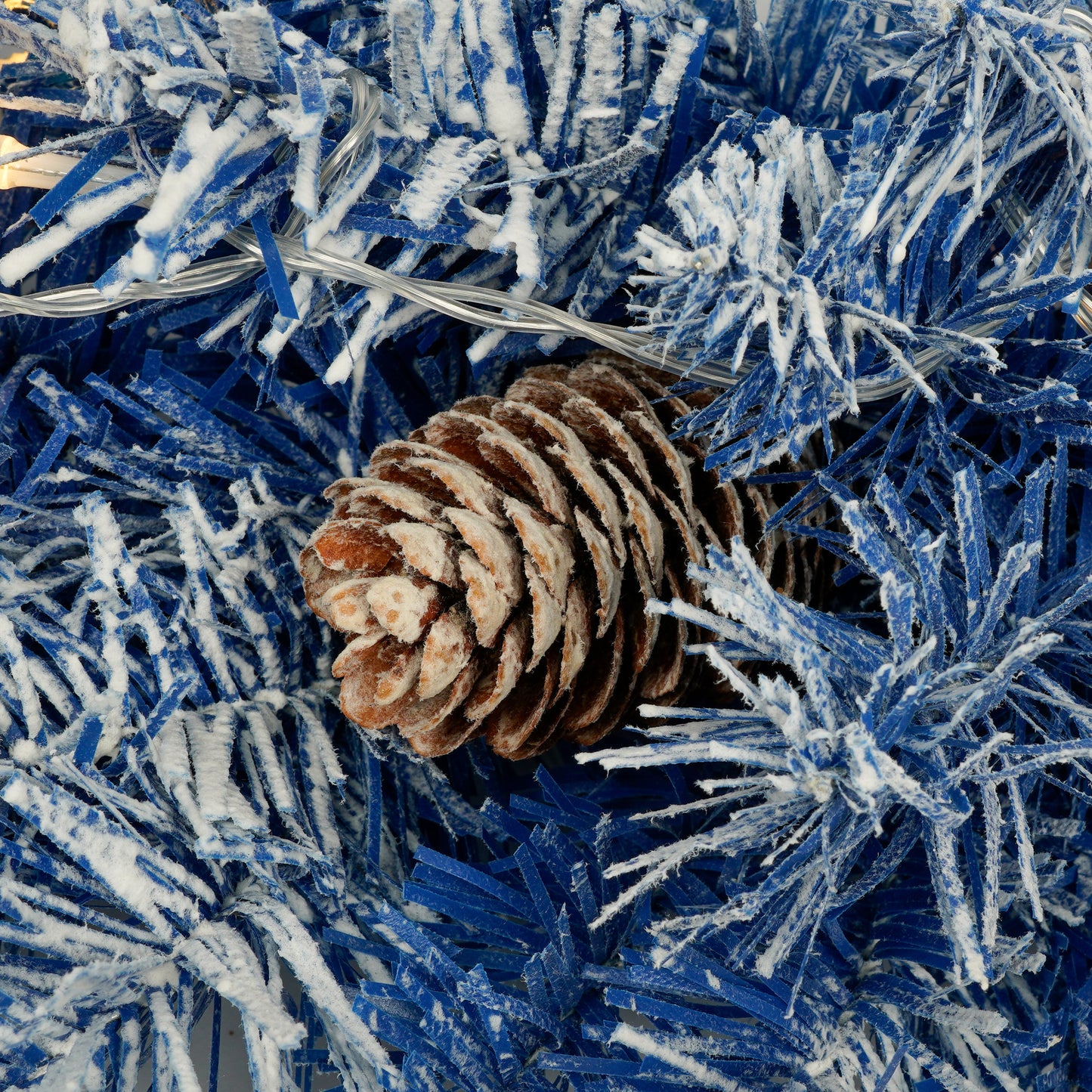 Set of 4 Premium Artificial Christmas Trees with LED Lights