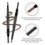 HANDAIYAN 5 Colors Automatic Rotating Eyebrow Pencil Double-ended Waterproof Triangle Eyebrow Pencil - Korvel