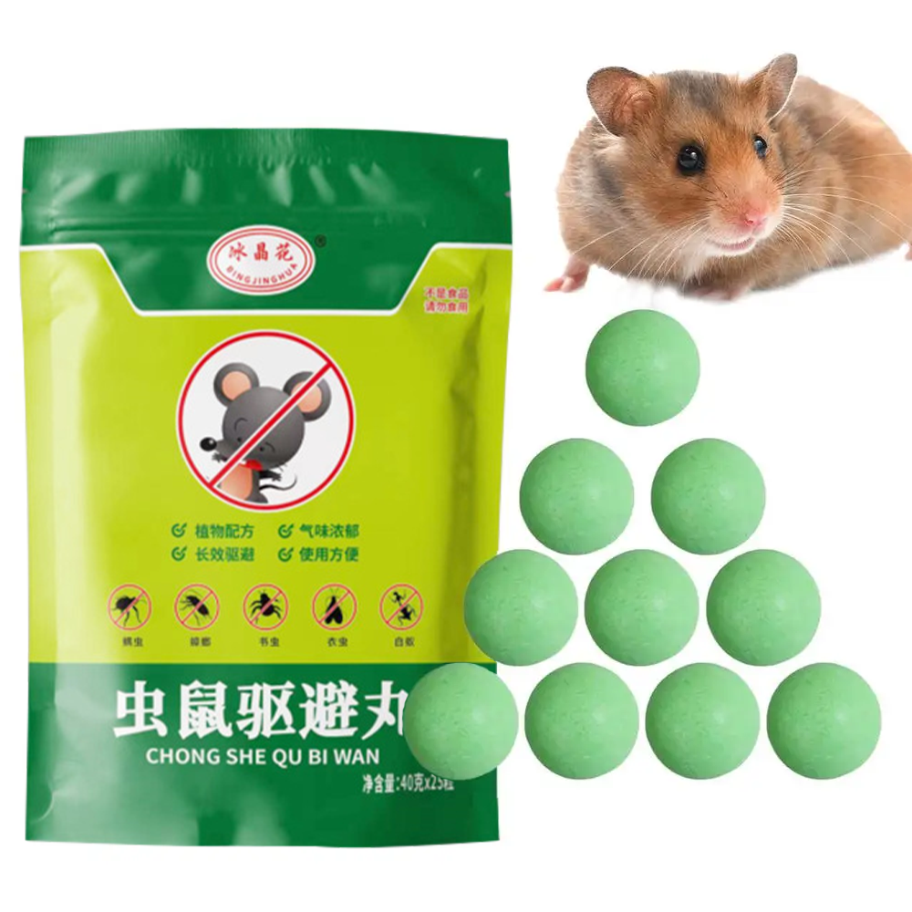 10 Boules Répulsives à Souris à la Menthe Poivrée - Solution Écologique