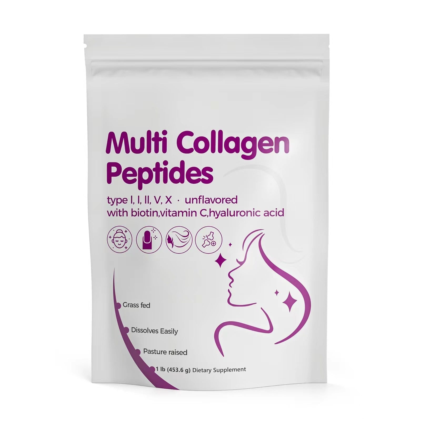 Multi Collagen Peptides Powder - Korvel