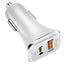 PD car charger TYPE-C fast charging car charging head CE certified 18W charger QC3.0 - Korvel
