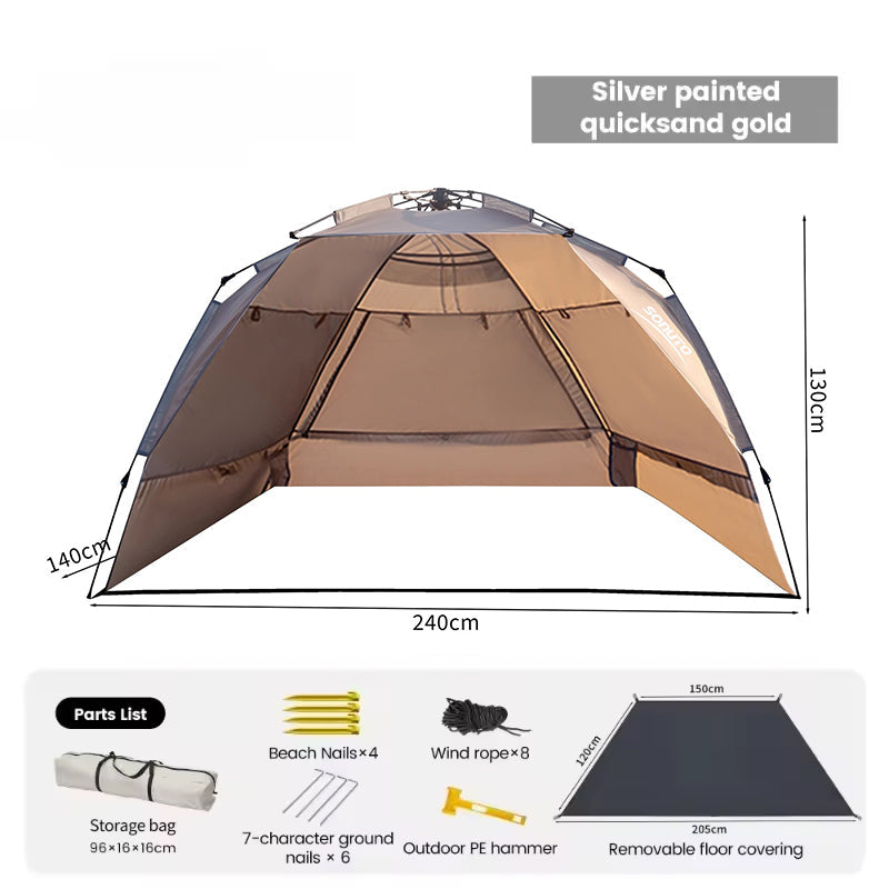 Premium Outdoor 3-4 Person Quick-Set Pop-Up Tent