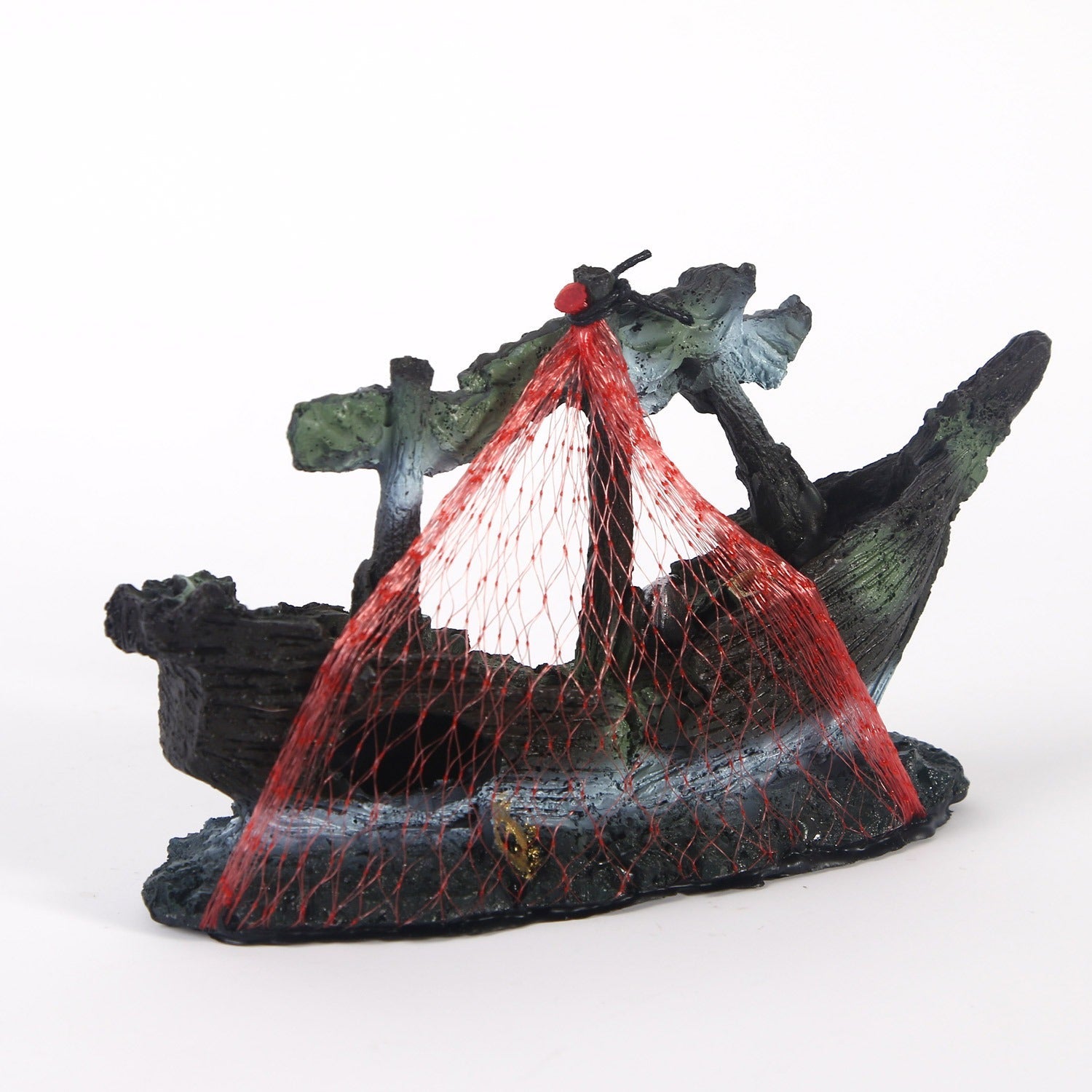 Ship fish tank resin water grass landscape decoration - Korvel