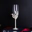 Crystal glass champagne glasses household high footed glasses - Korvel