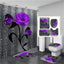 Hot HD Digital Printing Polyester Waterproof Polyester Flower Bathroom Hotel Shower Curtain - Korvel