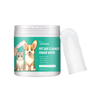 Premium Pet Ear Cleaning Finger Wipes