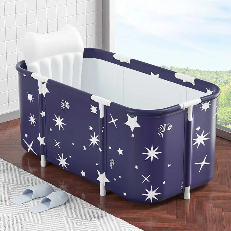 120CM Bathtubs Folding Bath Bucket Thicken Shower Barrel Adult IceTub Baby Swimming Pool Insulation Family Bathroom SPA Tub - Korvel