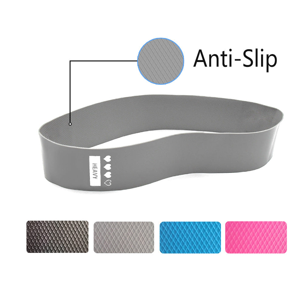 Yoga Fitness Tension Belt Anti-Skid New Latex Elastic Belt Squatting Hip Lifting Resistance Belt Elastic Belt Suit - Korvel