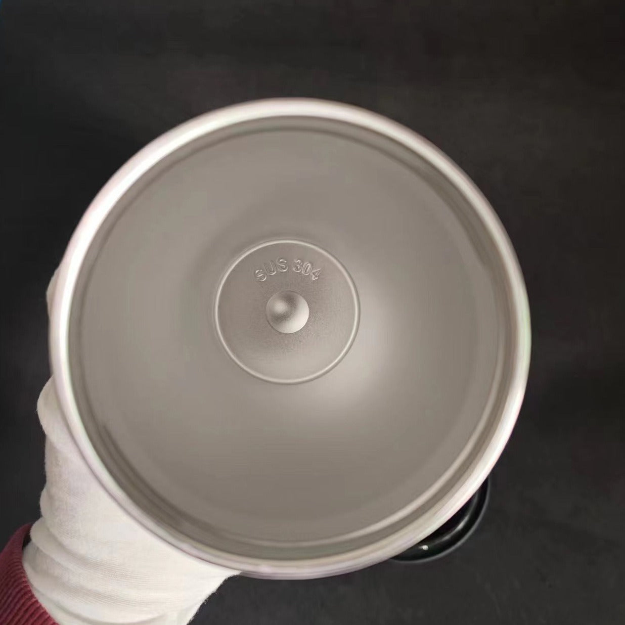 Diamond inlaid vacuum stainless steel coffee cup creative handle insulated cup vacuum portable car cup - Korvel