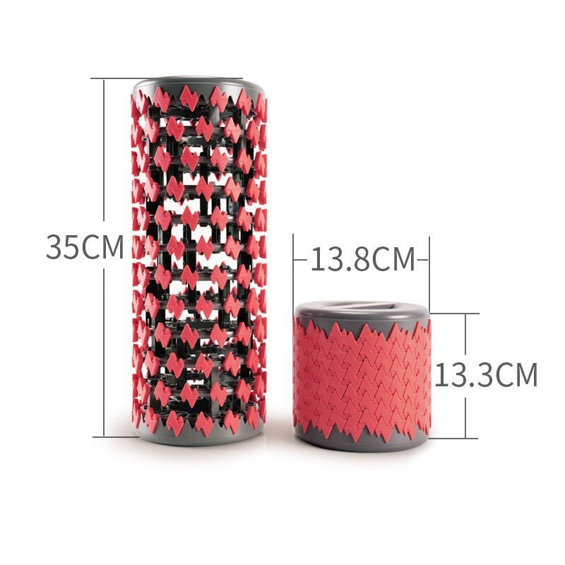 New Design Foldable Collapsible Foam Roller & Light weight Deep Tissue Fitness Muscle Relaxer Massage Roller - Korvel