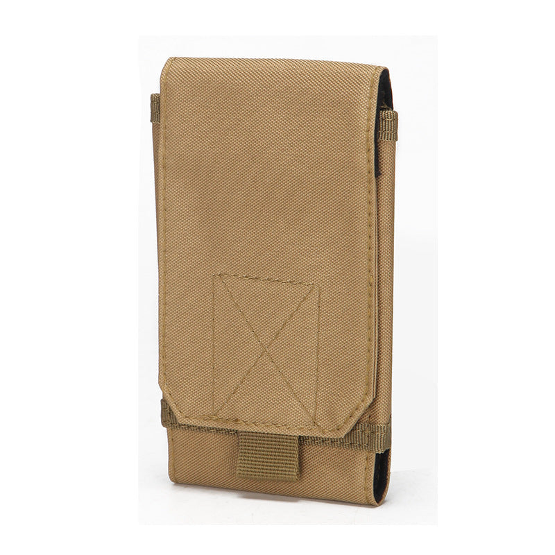 Multi functional outdoor camouflage phone bag, convenient hanging bag, sports waist bag, wearing belt, tactical waist bag - Korvel