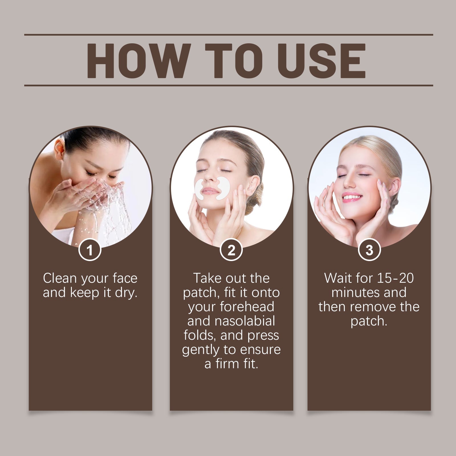 Forehead Smile Patch For Reducing Facial Wrinkles And Firming Skin Care Patch - Korvel