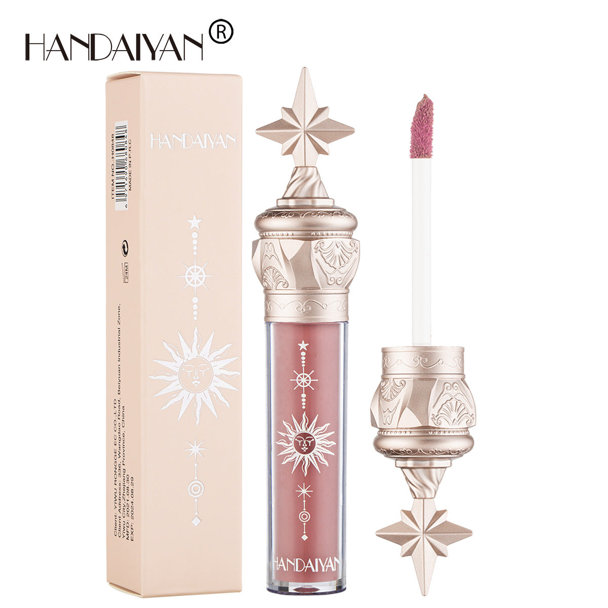 HANDAIYAN Small Star Stick Lip Gloss Lipstick Water Light Film Mirror Lip Glaze Glass Lip Gloss Moisturizing Lasting Not Easy To Fade - Korvel