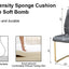 Premium Faux Leather Cushioned Dining Chairs with Metal Legs