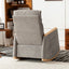 Accent Rocking Chair with Footrest High Back Rubber Wood Rocking Legs Bedroom Living Space 38.6D X 26.8W X 40.6H Inch - Korvel