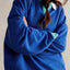Contrast Dropped Shoulder Long Sleeve Sweatshirt - Korvel