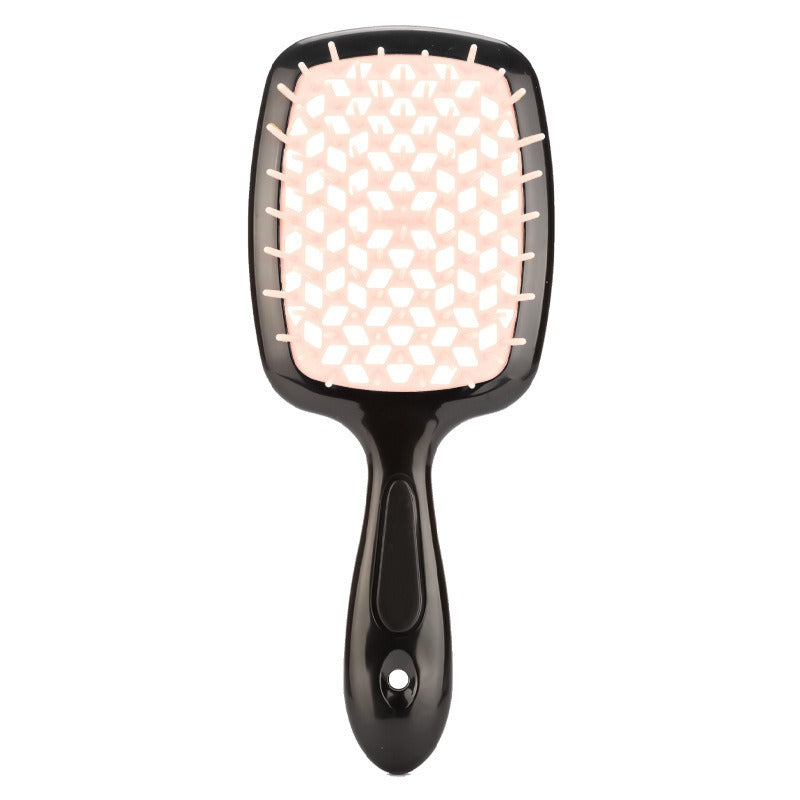 Honeycomb hollow massage comb, smooth hair grid comb, smooth hair dry and wet dual-purpose comb, curly and fluffy hair styling comb - Korvel