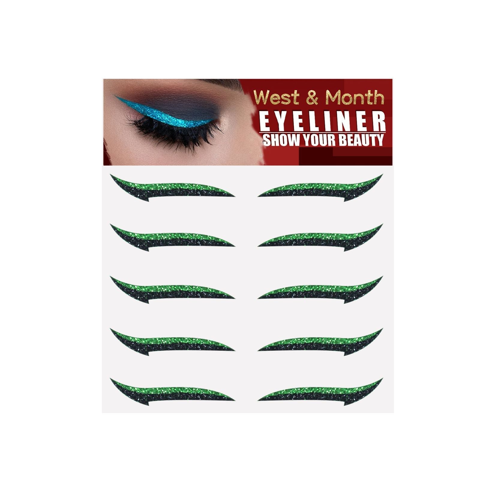Eyeshadow Stage Makeup Eye Makeup European And American Eyeliner Self-Adhesive Double Eyelid Eye Makeup - Korvel