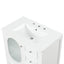 30" Bathroom Vanity with Sink, Bathroom Vanity Cabinet with Three Drawers and Door, Solid Wood and MDF, White - Korvel