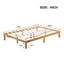 Queen Size Wood Platform Bed Frame,No Box Spring Needed,Strong Wood Slat Support, Easy Assembly - Korvel