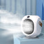 New Water-Cooled Mini Air-Conditioning Fan Portable Portable Refrigeration Shaking Head Fan Desktop Spray Small Air Cooler - Korvel