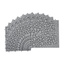 12 x 12 inch gray interlocking deck tiles, plastic waterproof pebble pattern, pack of 12 pieces - Korvel