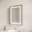 26x20 inch(Left Door) bathroom medicine cabinet with LED mirror 3000K~6000K single door lighting bathroom cabinet with touch switch adjusta - Korvel